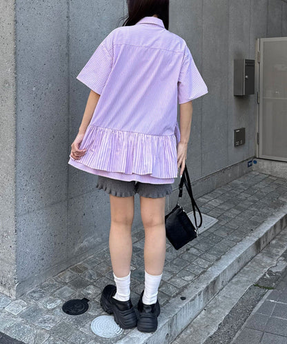 [短袖Ver] CIAOPANIC 多層束腰襯衫裙連TIE - Image 109