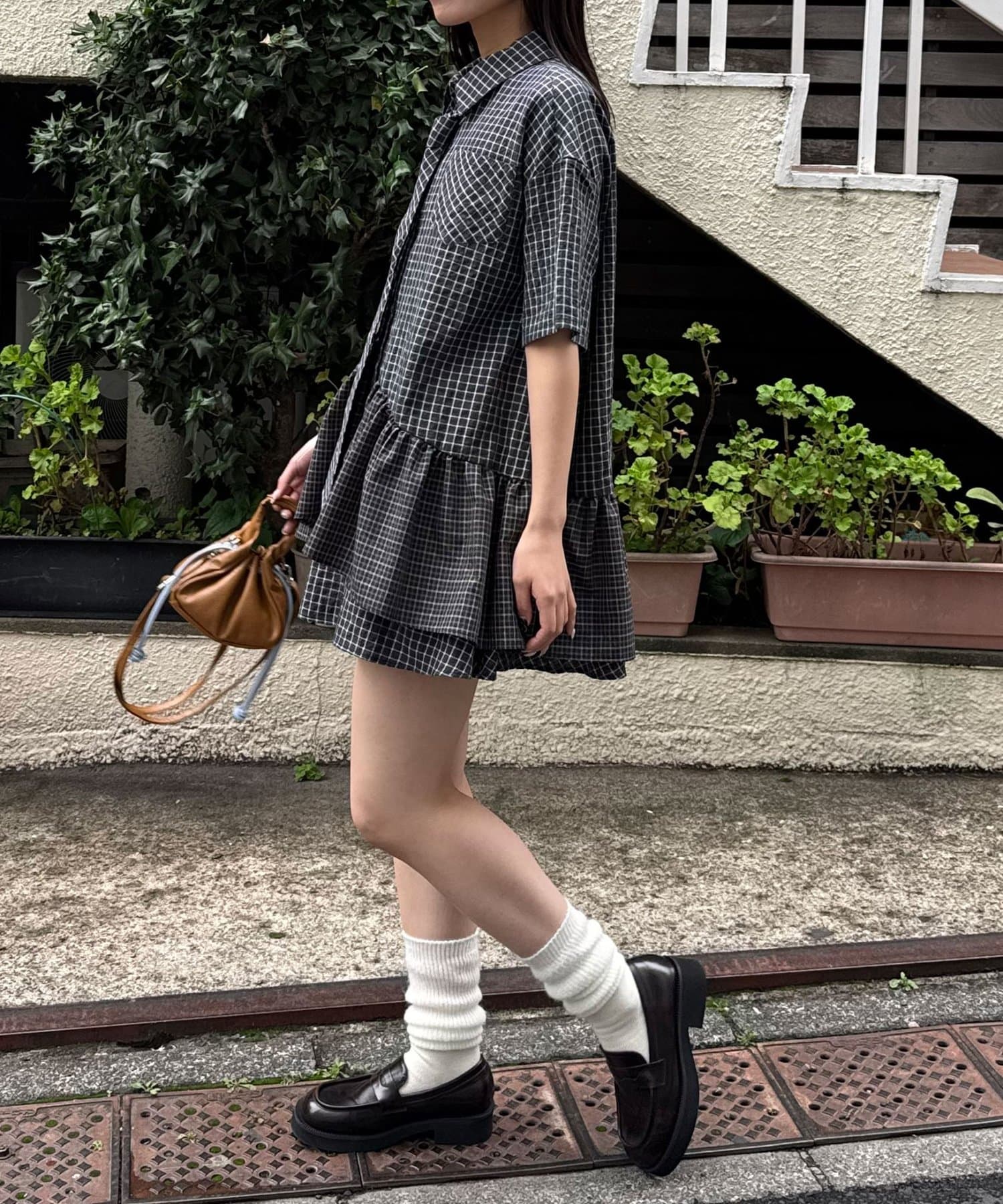 [短袖Ver] CIAOPANIC 多層束腰襯衫裙連TIE - Image 139