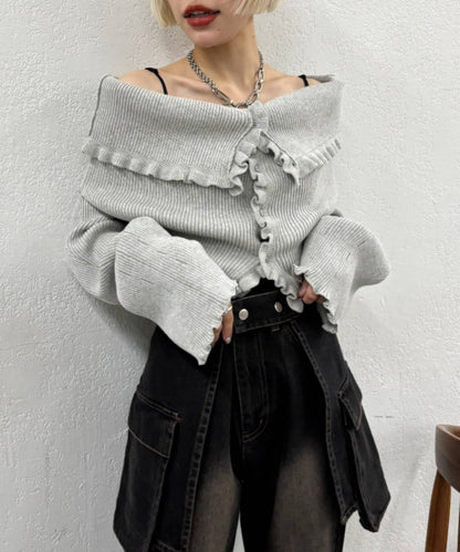 w closet Multi-way Ruffle Cardigan - Image 1