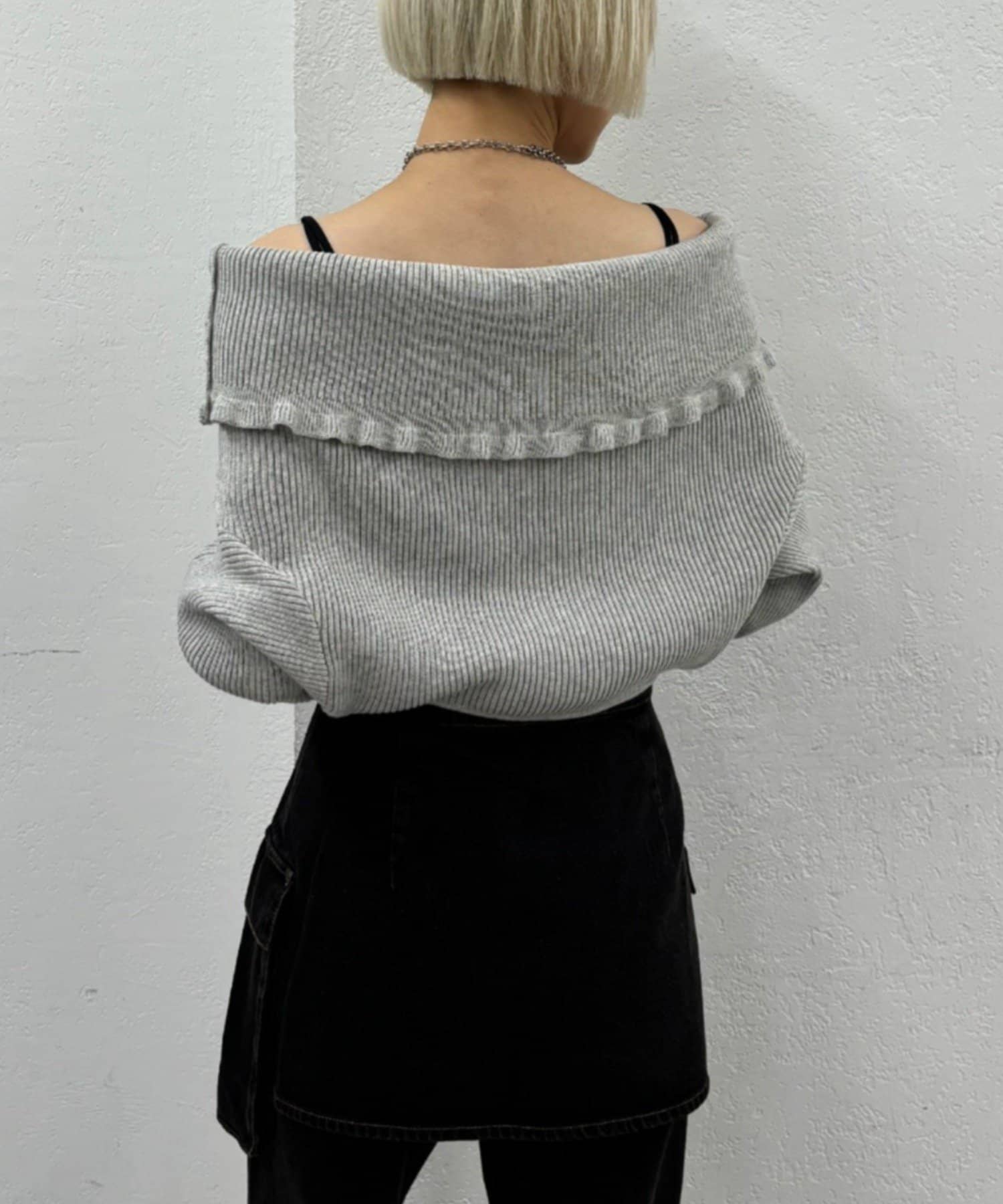 w closet Multi-way Ruffle Cardigan - Image 6