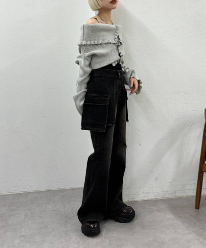 w closet Multi-way Ruffle Cardigan - Image 10