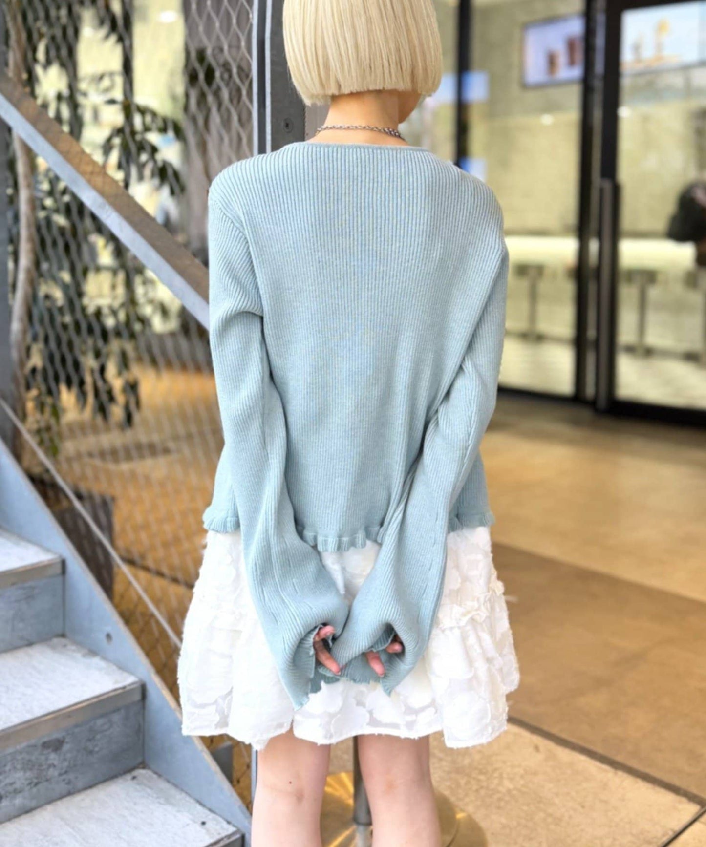 w closet Multi-way Ruffle Cardigan - Image 13