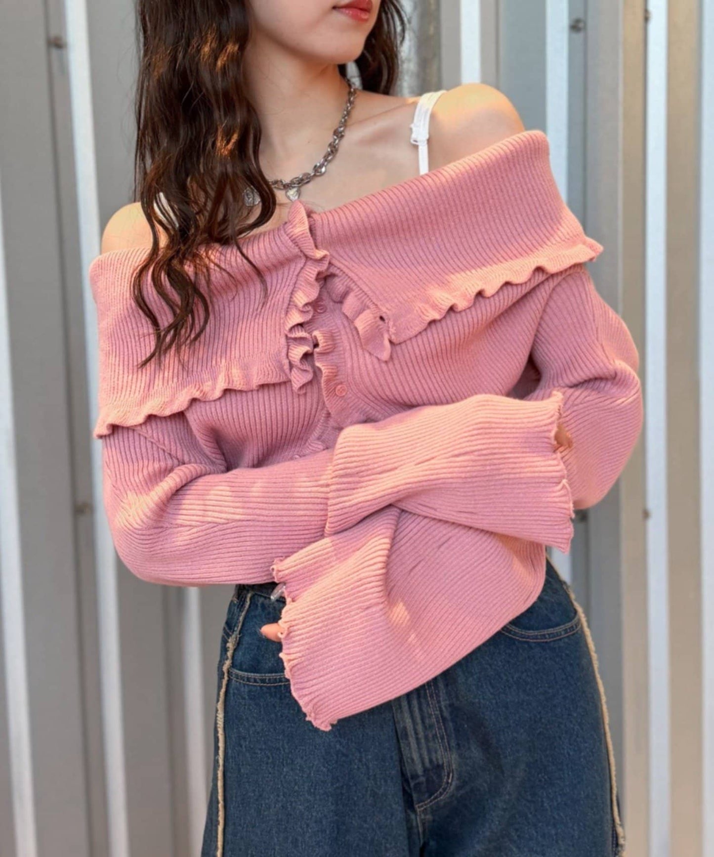 w closet Multi-way Ruffle Cardigan - Image 19