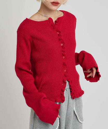 w closet Multi-way Ruffle Cardigan - Image 5