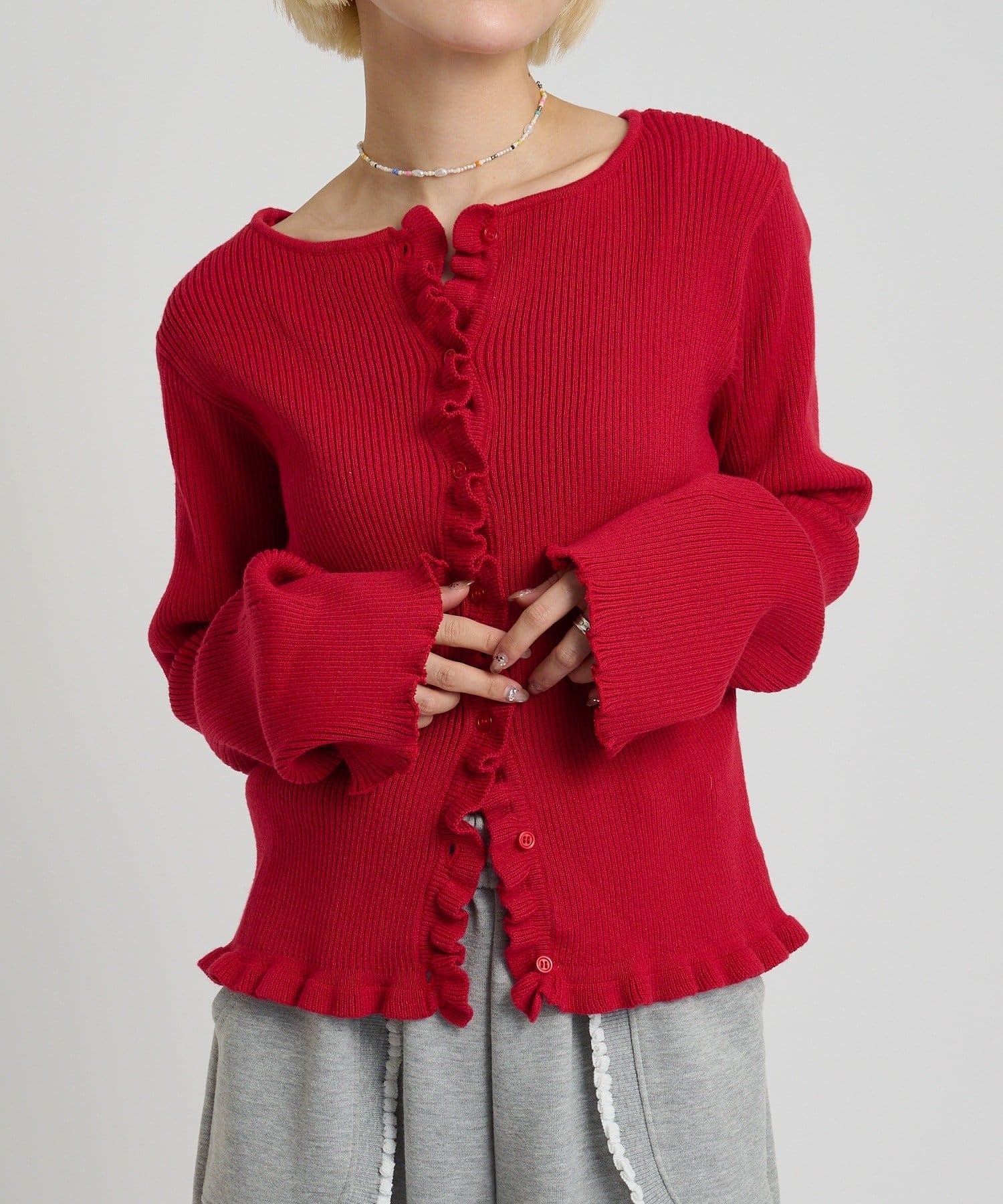 w closet Multi-way Ruffle Cardigan - Image 27