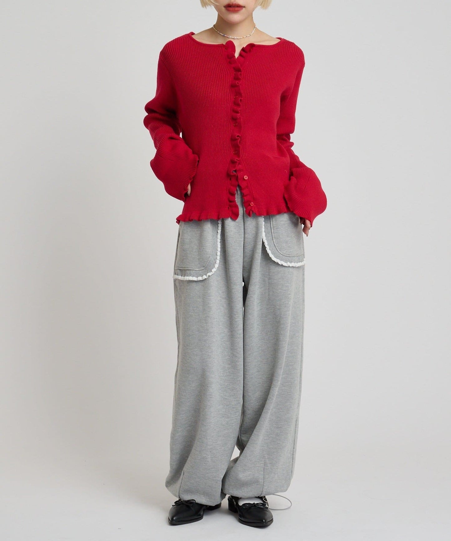 w closet Multi-way Ruffle Cardigan - Image 32