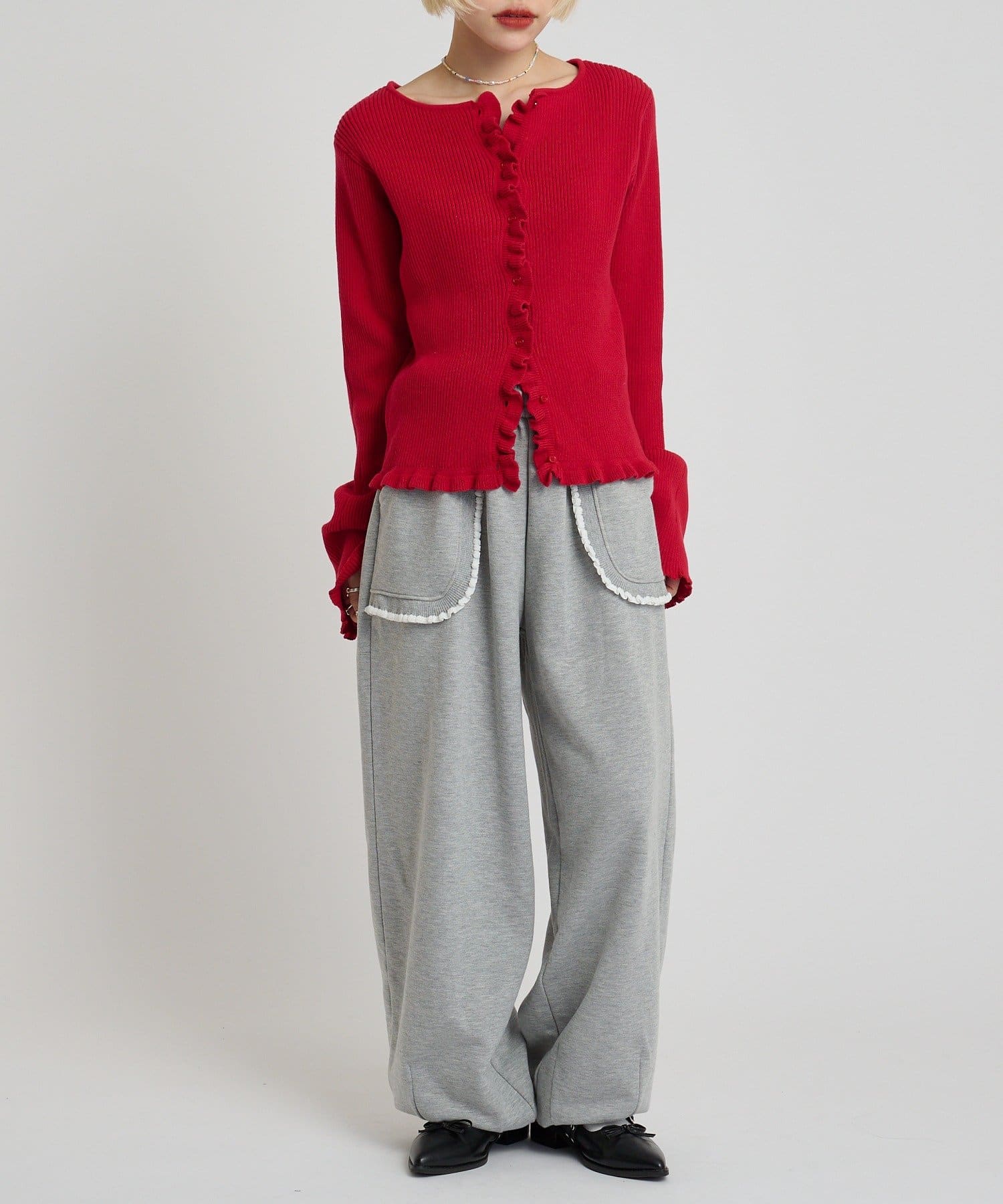 w closet Multi-way Ruffle Cardigan - Image 33