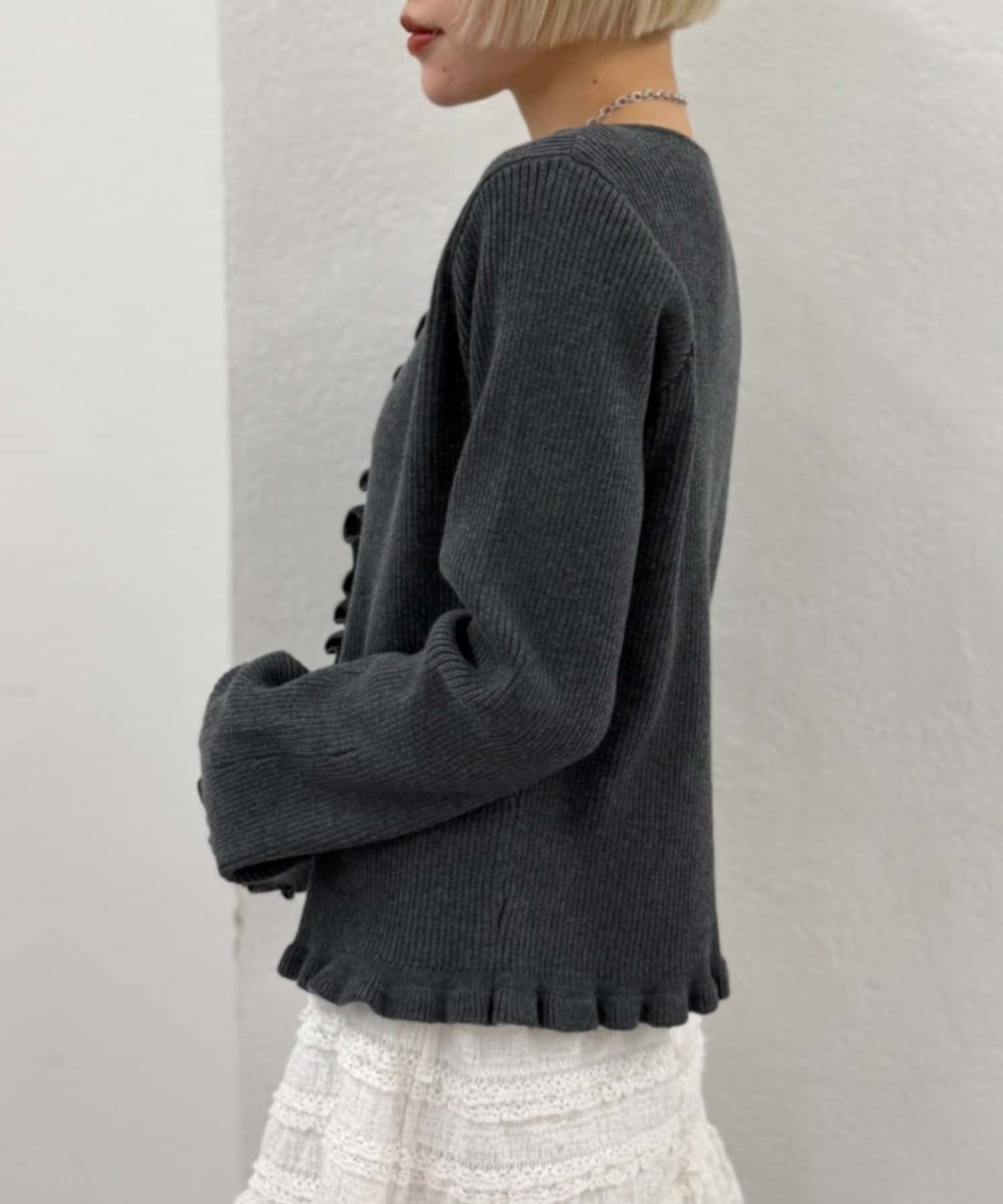 w closet Multi-way Ruffle Cardigan - Image 37