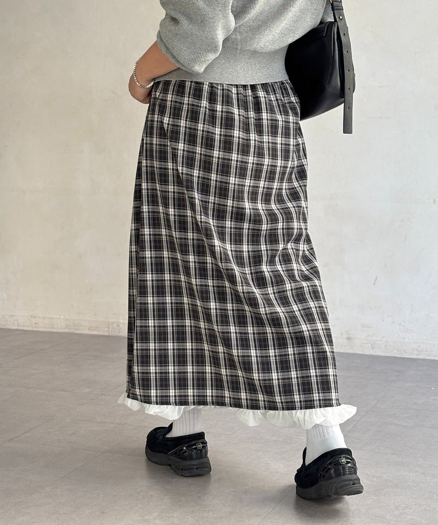 CPCM 薄紗格紋氣球裙 [可正反兩穿] - Image 11