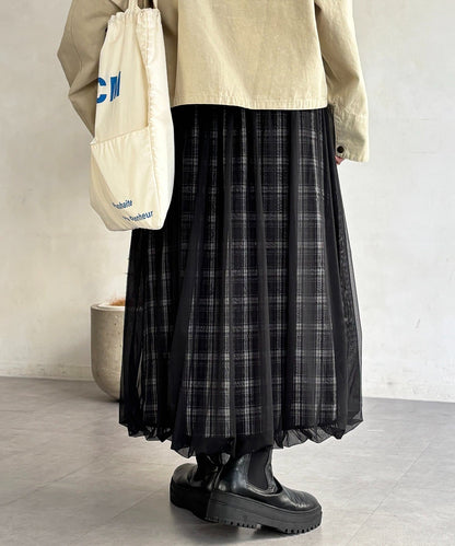 CPCM 薄紗格紋氣球裙 [可正反兩穿] - Image 23