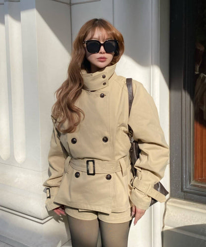 RAY CASSIN Short loose trench coat - Image 1