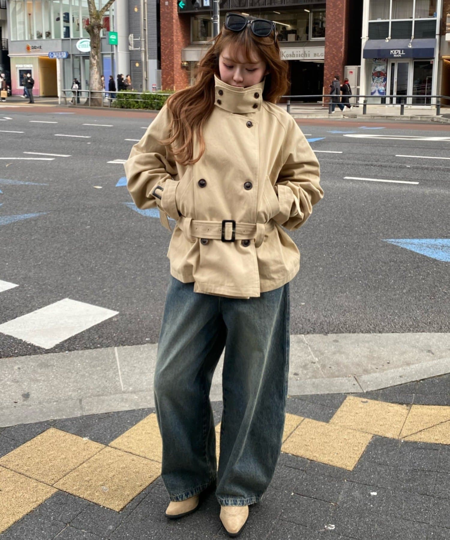 RAY CASSIN Short loose trench coat - Image 13