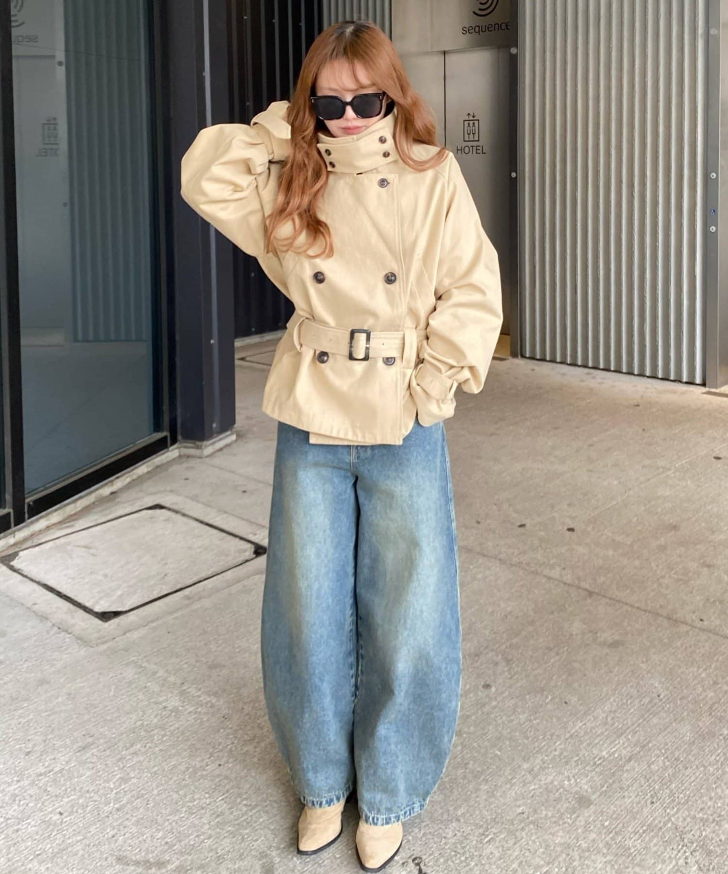 RAY CASSIN Short loose trench coat - Image 15