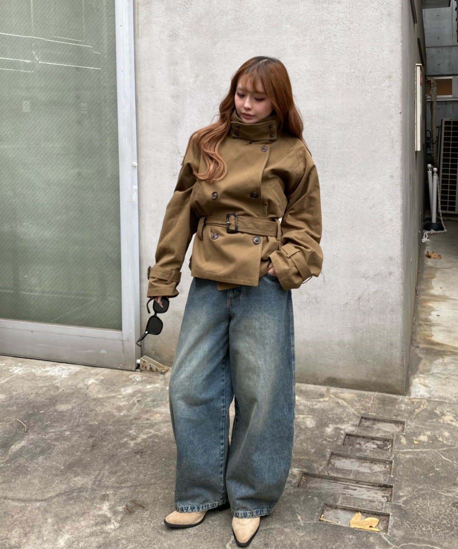 RAY CASSIN Short loose trench coat - Image 24