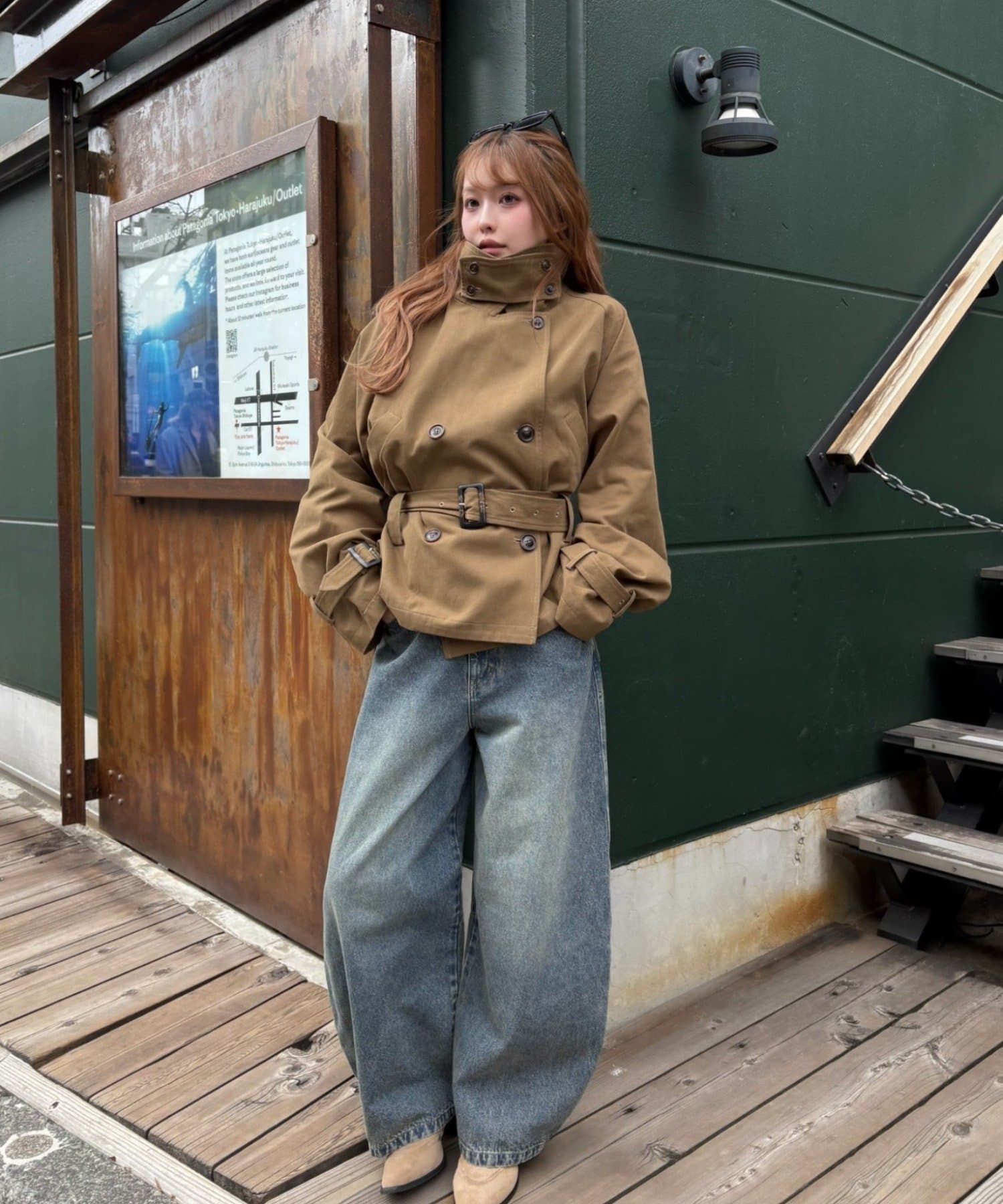 RAY CASSIN Short loose trench coat - Image 26