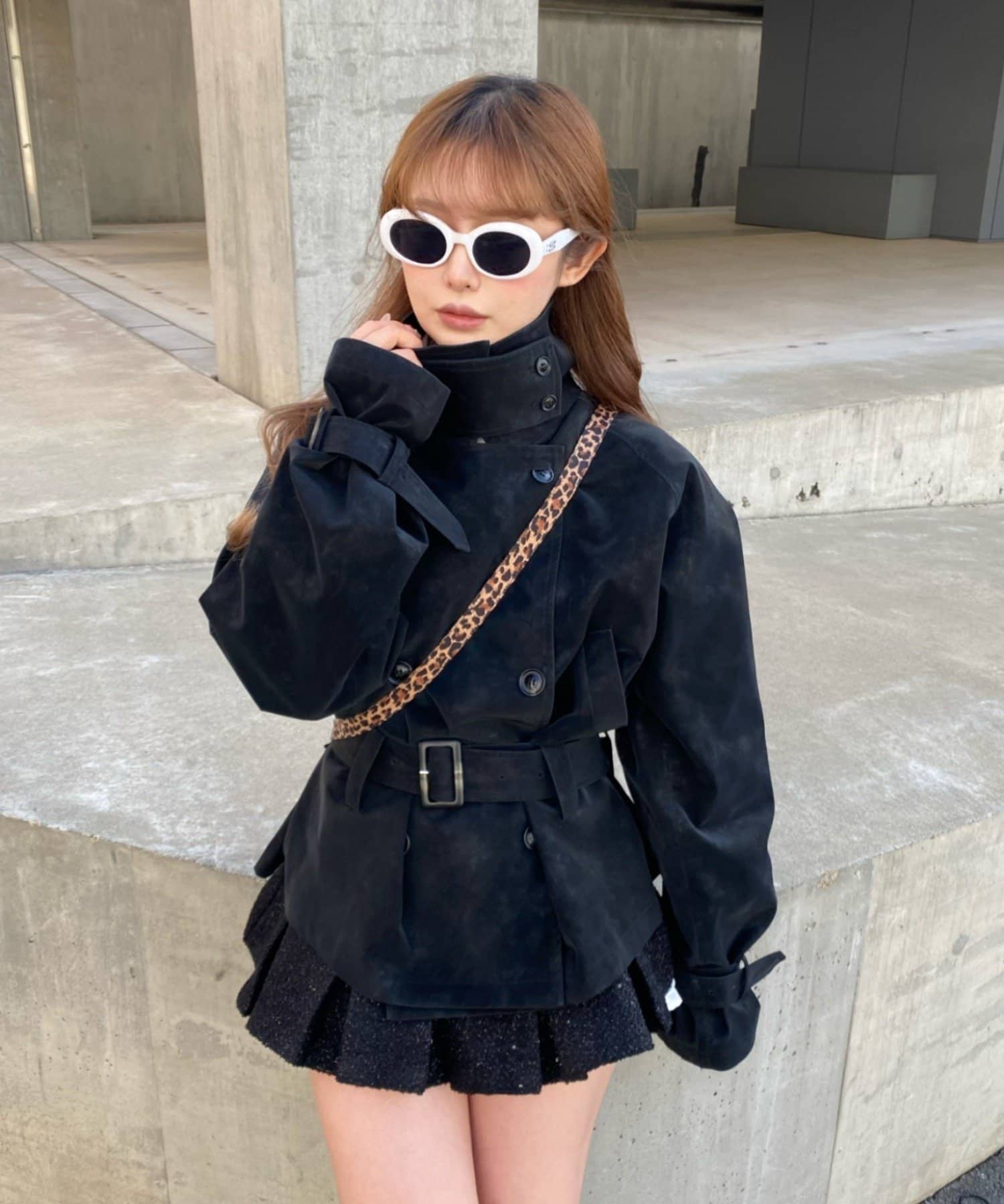 RAY CASSIN Short loose trench coat - Image 29