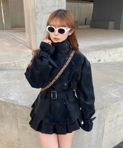 RAY CASSIN Short loose trench coat - Image 29