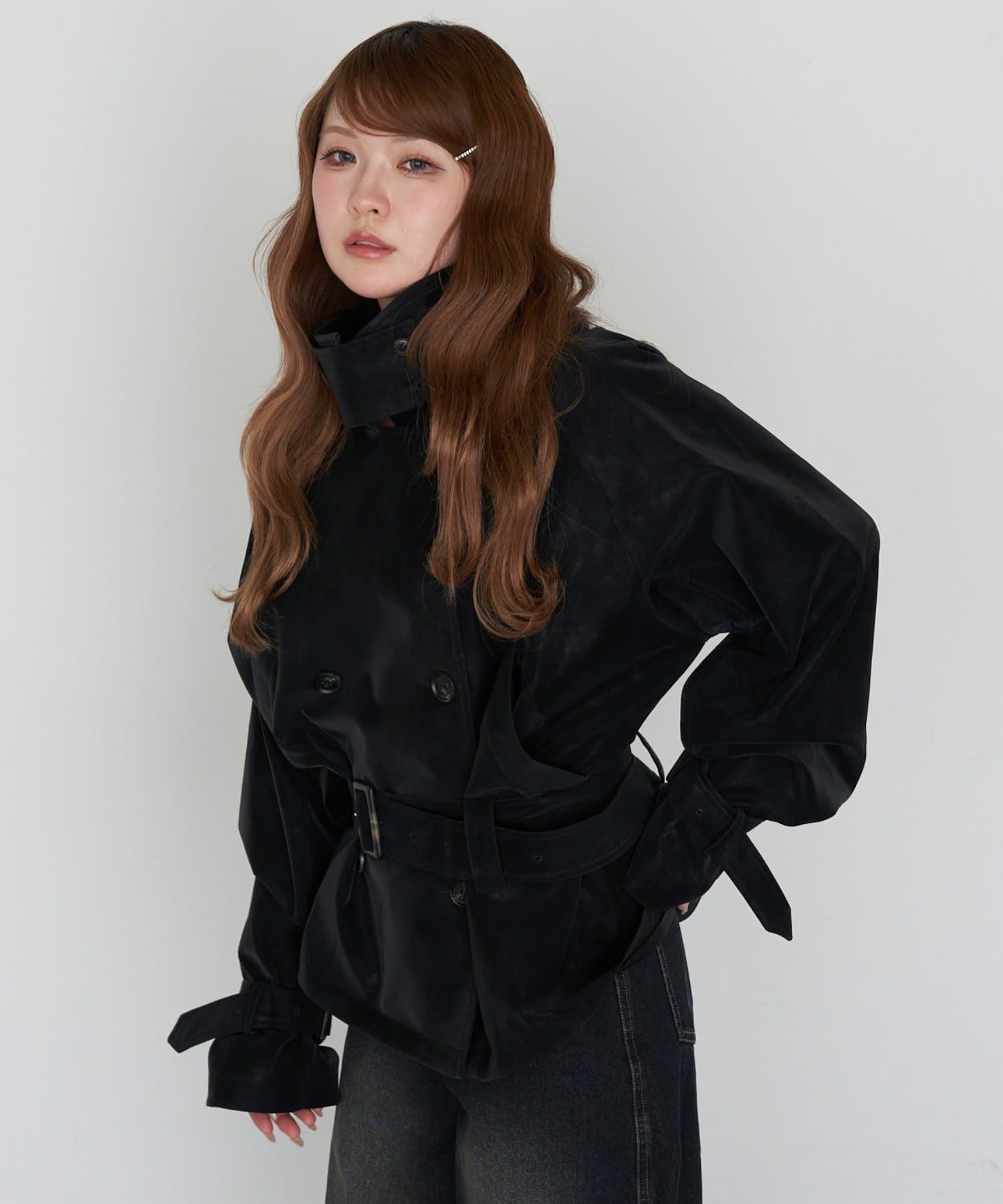 RAY CASSIN Short loose trench coat - Image 34
