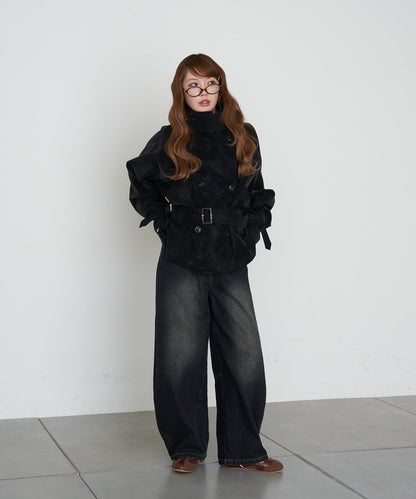 RAY CASSIN Short loose trench coat - Image 38