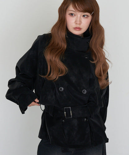 RAY CASSIN Short loose trench coat - Image 40