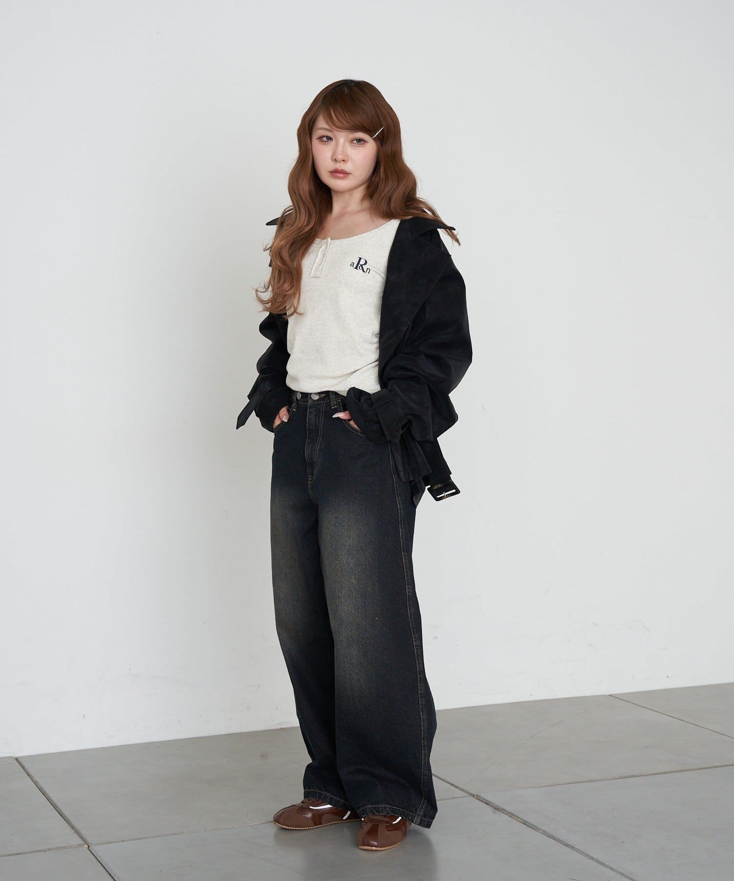 RAY CASSIN Short loose trench coat - Image 42