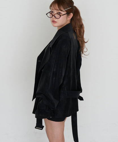 RAY CASSIN Short loose trench coat - Image 46