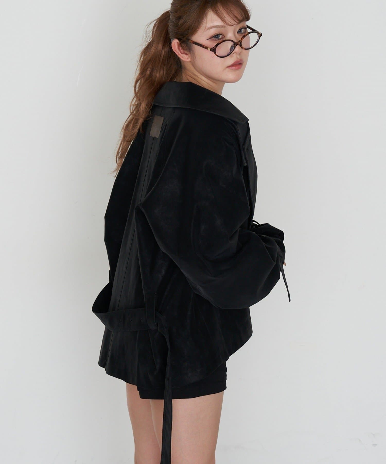 RAY CASSIN Short loose trench coat - Image 47