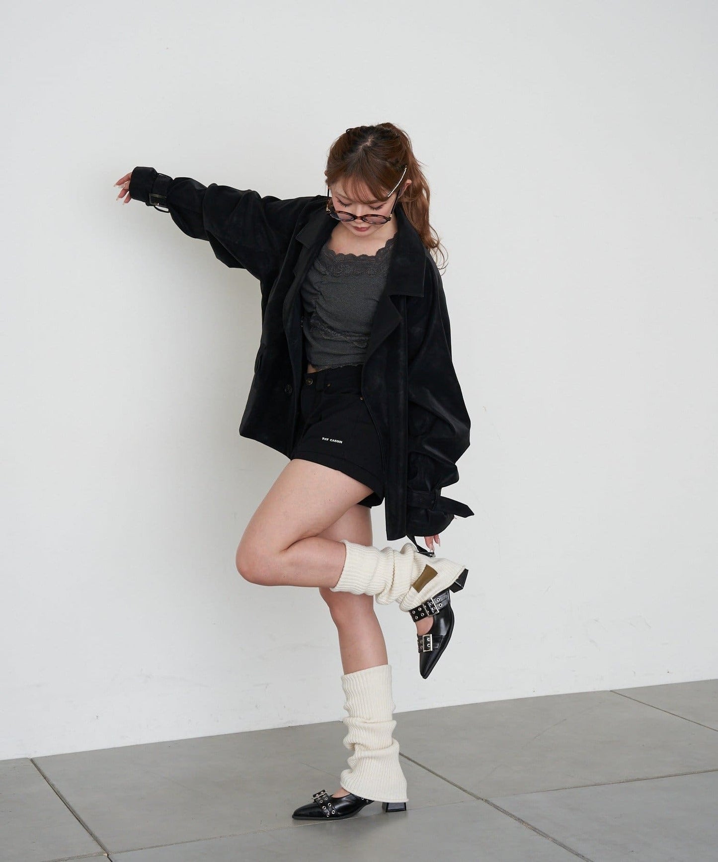 RAY CASSIN Short loose trench coat - Image 49