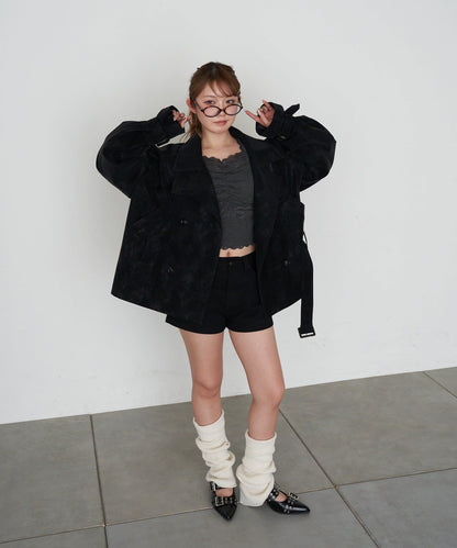 RAY CASSIN Short loose trench coat - Image 51