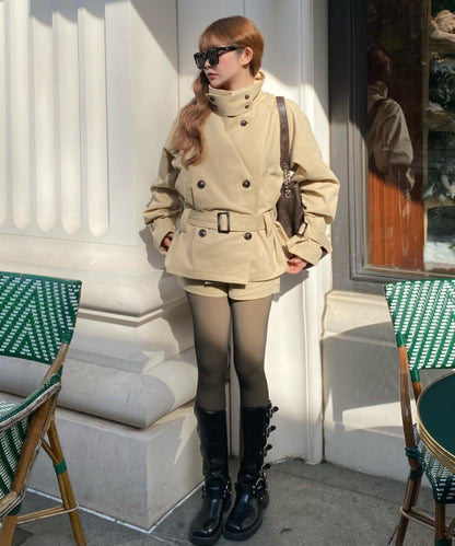 RAY CASSIN Short loose trench coat - Image 7