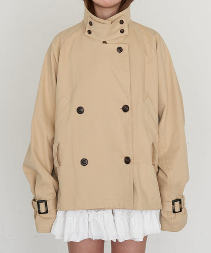RAY CASSIN Short loose trench coat - Image 52