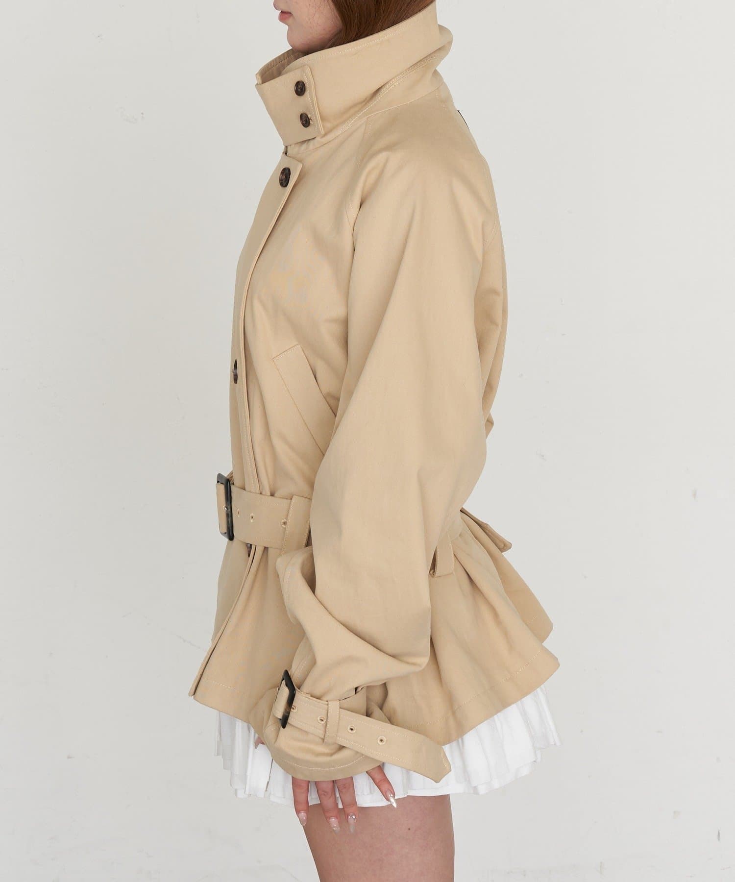 RAY CASSIN Short loose trench coat - Image 54