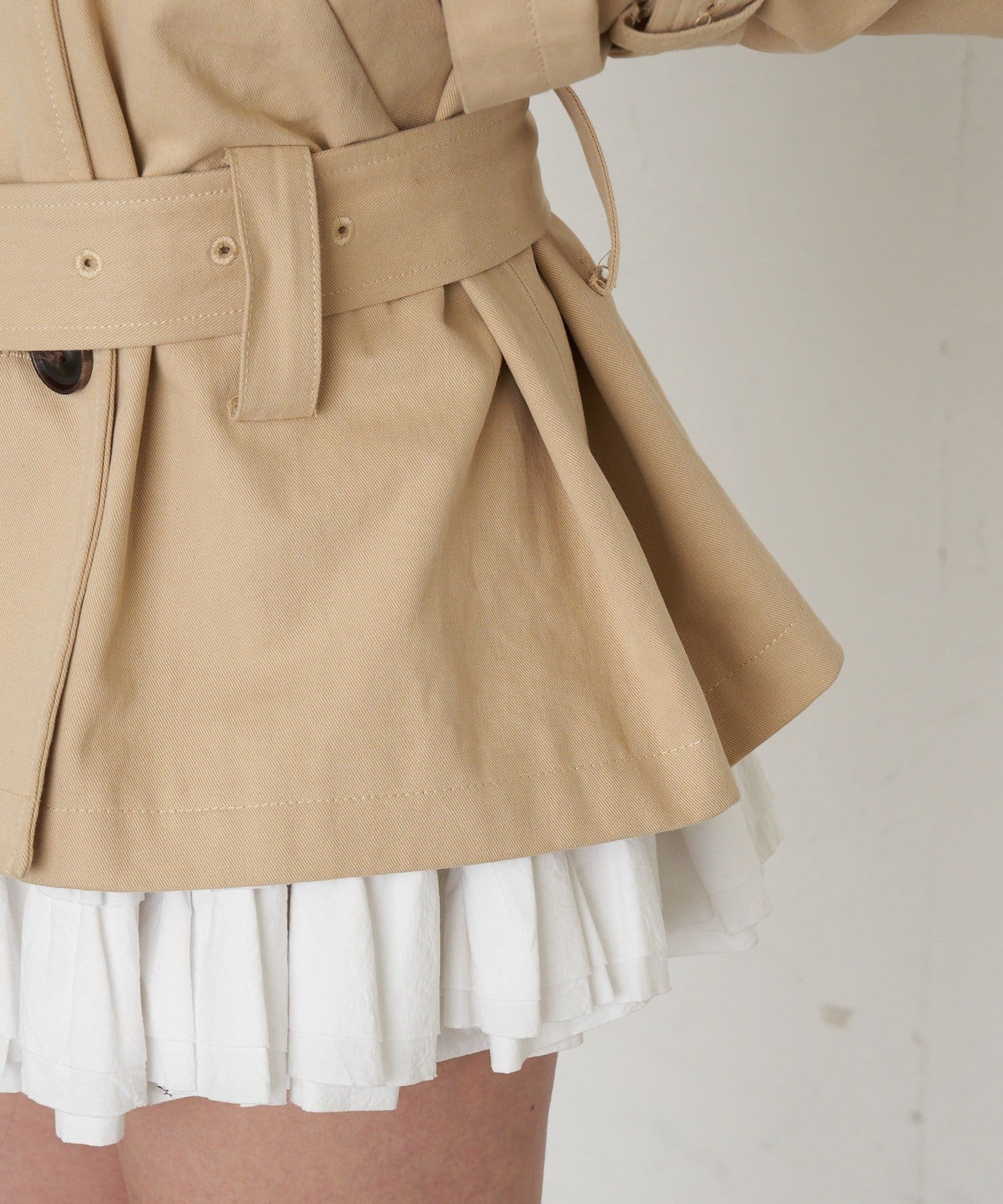 RAY CASSIN Short loose trench coat - Image 59