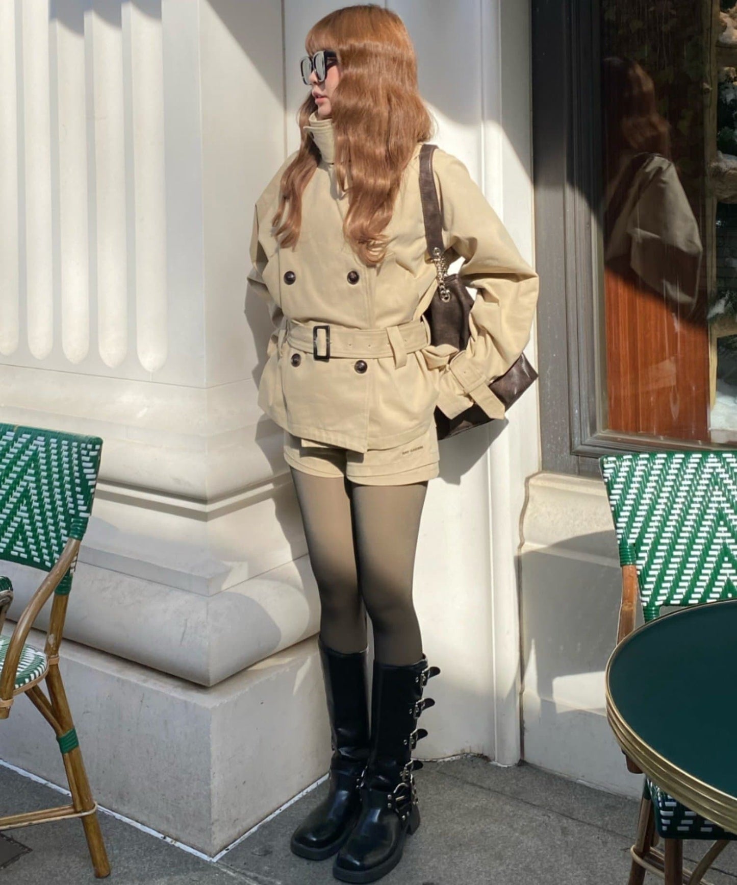 RAY CASSIN Short loose trench coat - Image 8