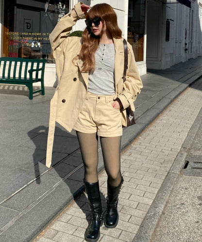 RAY CASSIN Short loose trench coat - Image 9