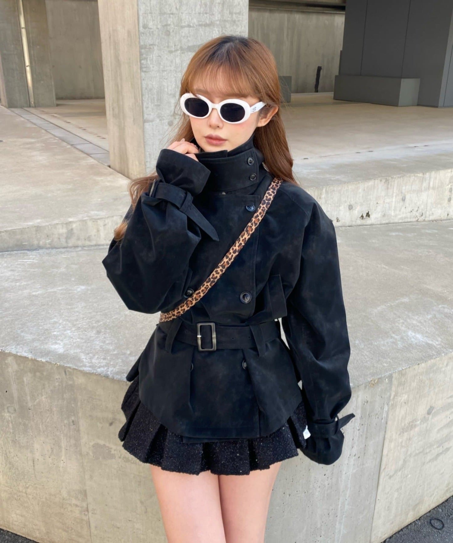 RAY CASSIN Short loose trench coat - Image 2