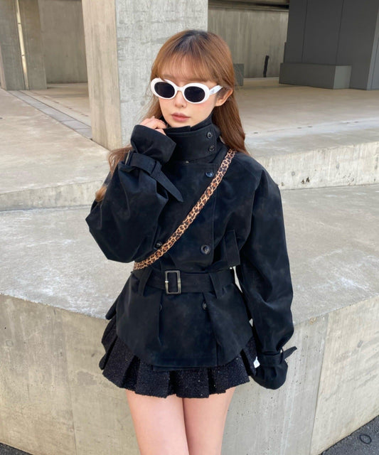 RAY CASSIN Short loose trench coat - Image 2