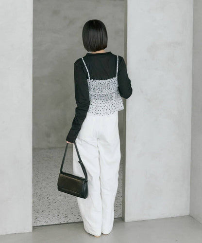 mystic 薄紗 flower bustier - Image 7