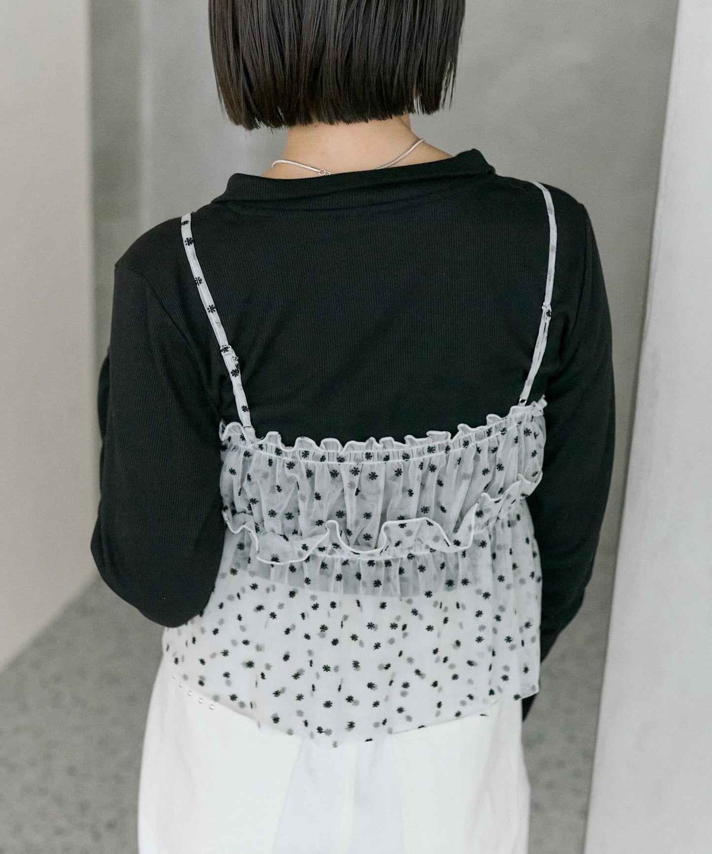 mystic 薄紗 flower bustier - Image 8