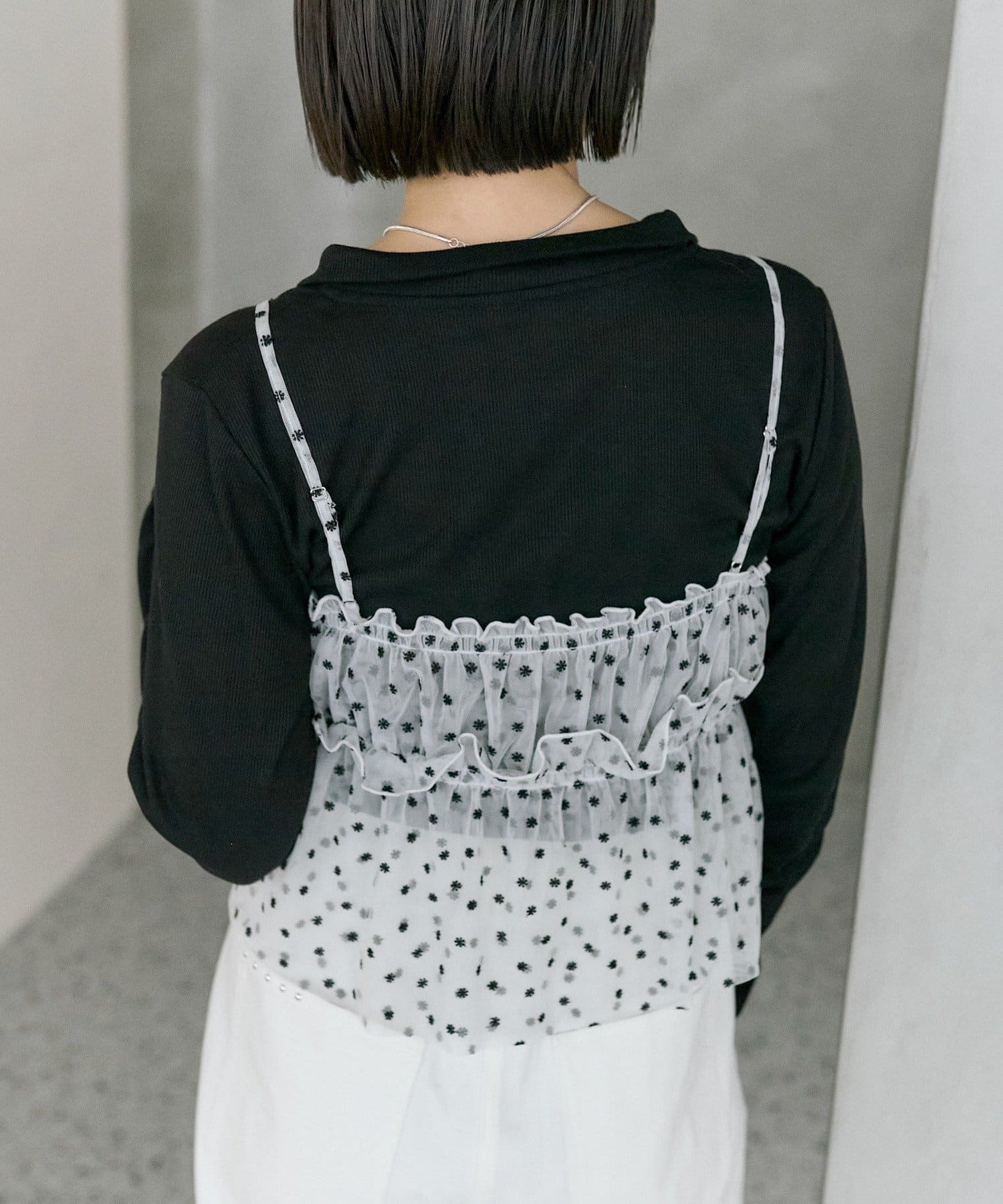 mystic 薄紗 flower bustier - Image 8