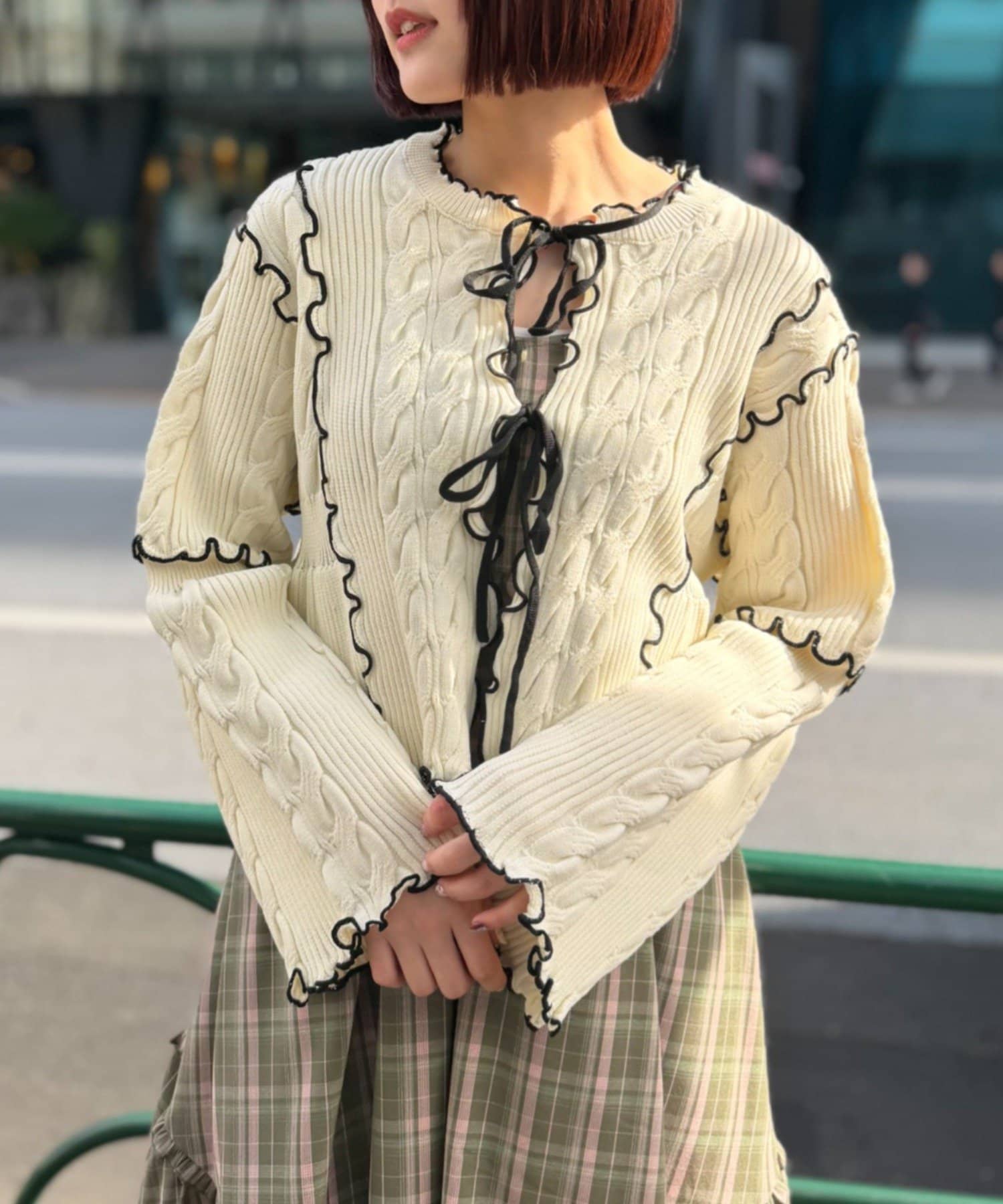 [人氣款2.0 -  材質版型升級] w closet 靚配色針織Cardigan - Image 7