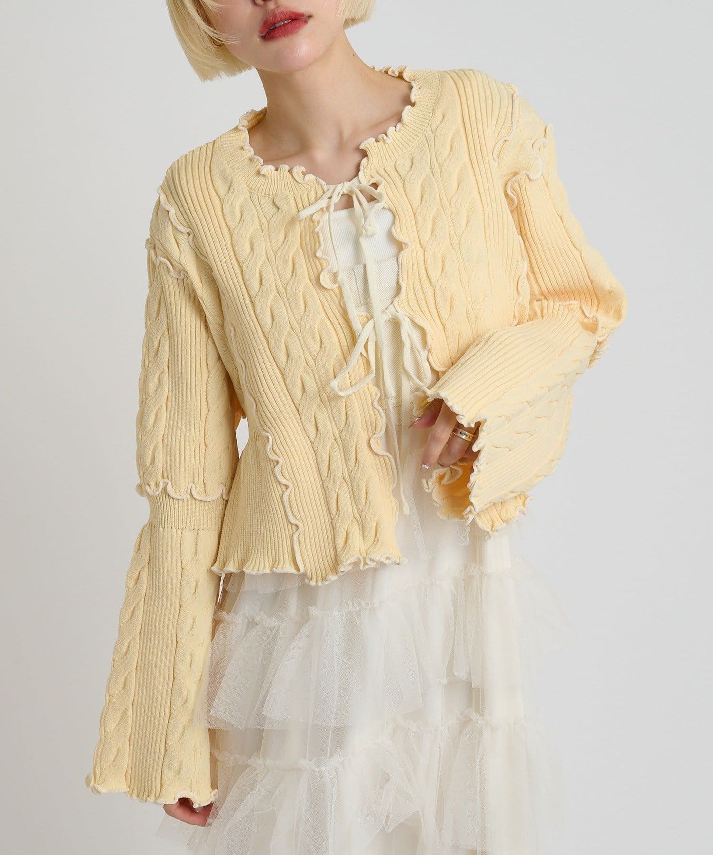 [人氣款2.0 -  材質版型升級] w closet 靚配色針織Cardigan - Image 5