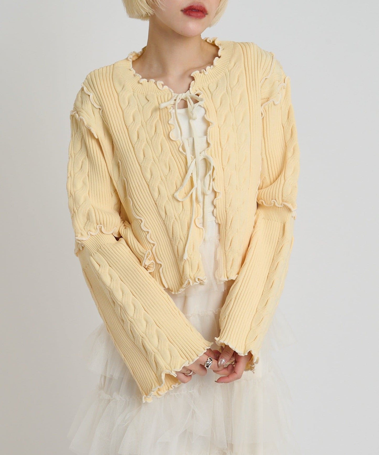 [人氣款2.0 -  材質版型升級] w closet 靚配色針織Cardigan - Image 15