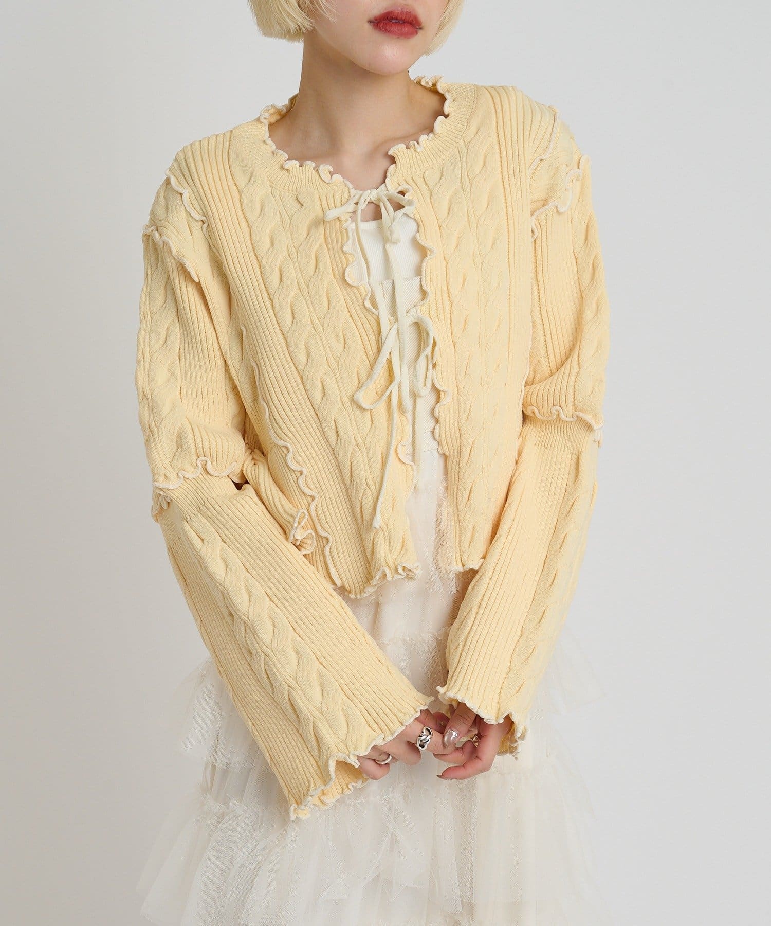 [人氣款2.0 -  材質版型升級] w closet 靚配色針織Cardigan - Image 15