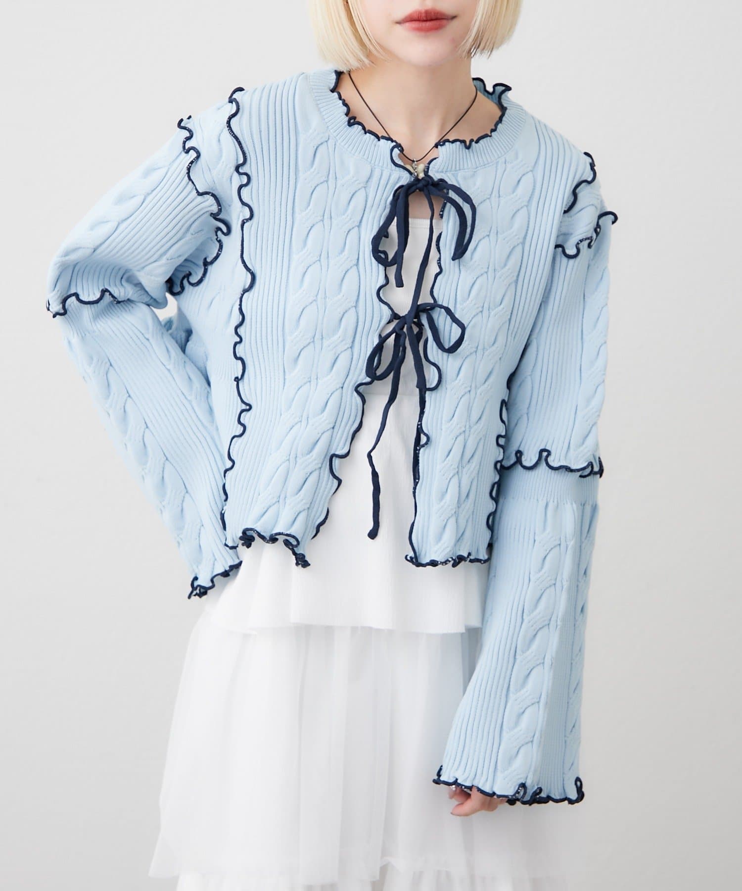 [人氣款2.0 -  材質版型升級] w closet 靚配色針織Cardigan - Image 29