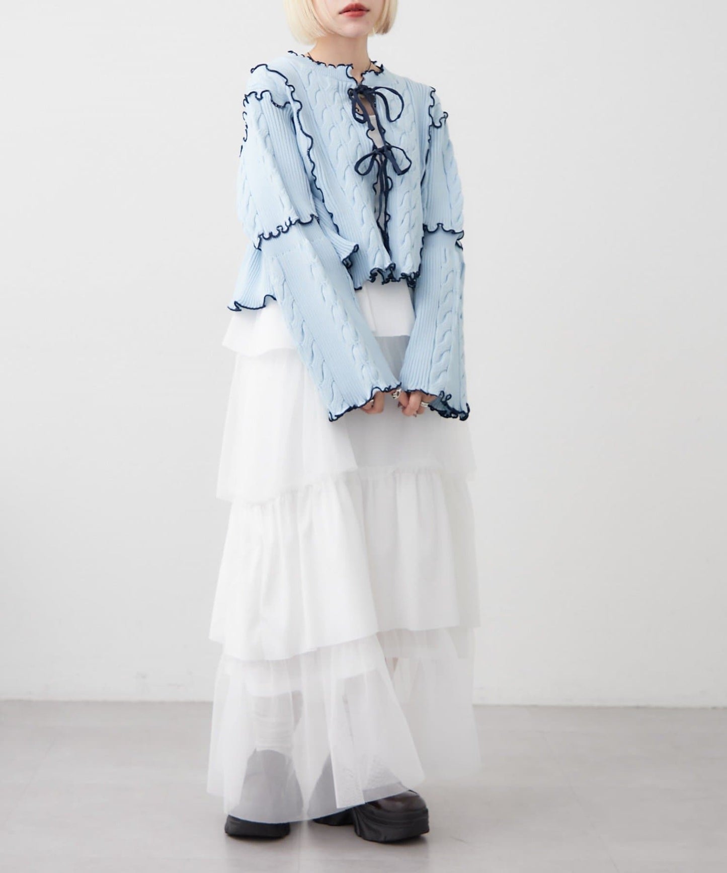 [人氣款2.0 -  材質版型升級] w closet 靚配色針織Cardigan - Image 33