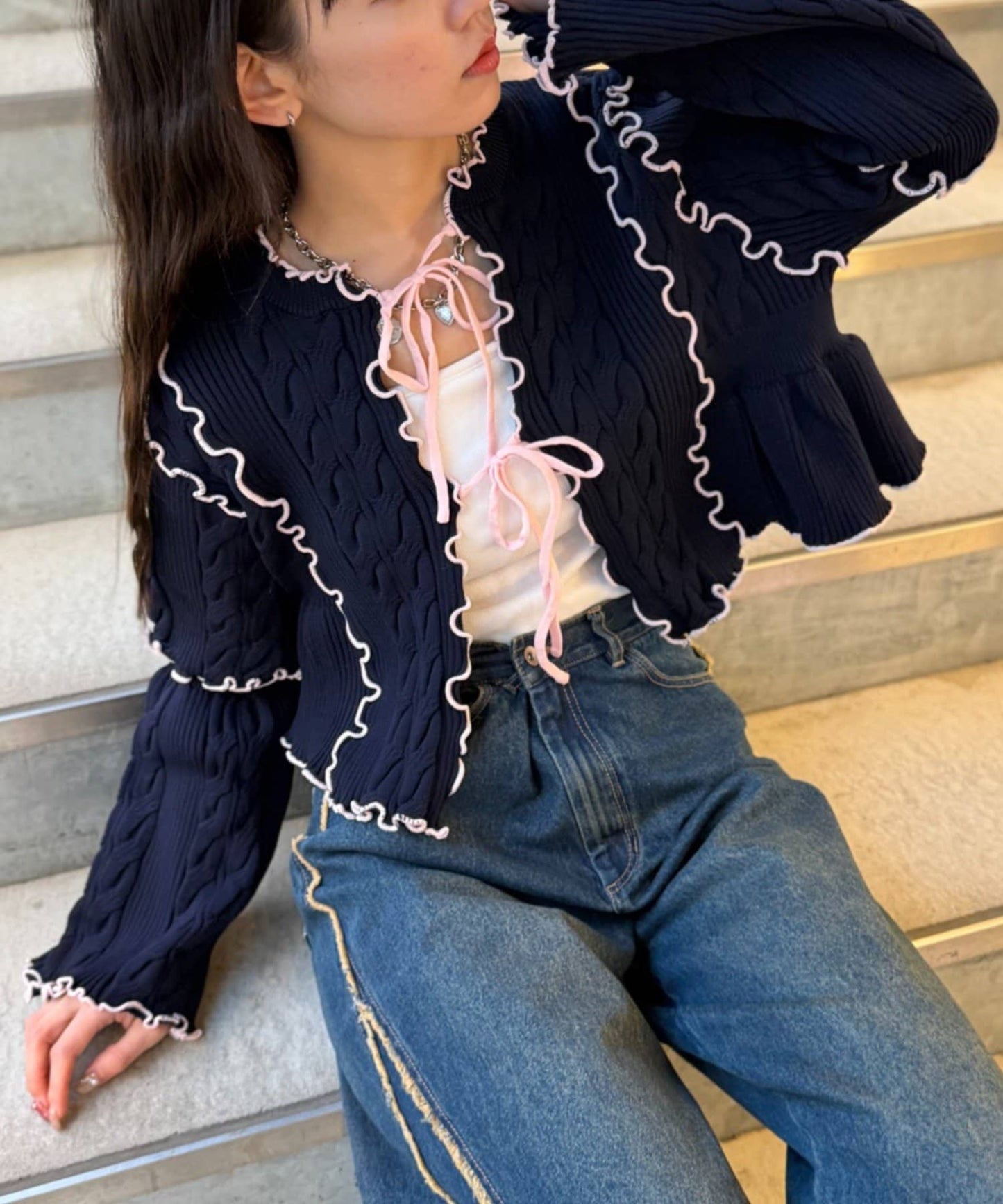 [人氣款2.0 -  材質版型升級] w closet 靚配色針織Cardigan - Image 36