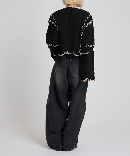 [人氣款2.0 -  材質版型升級] w closet 靚配色針織Cardigan - Image 60