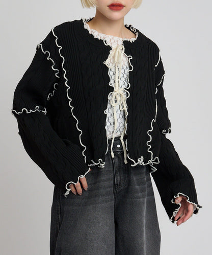 [人氣款2.0 -  材質版型升級] w closet 靚配色針織Cardigan - Image 52