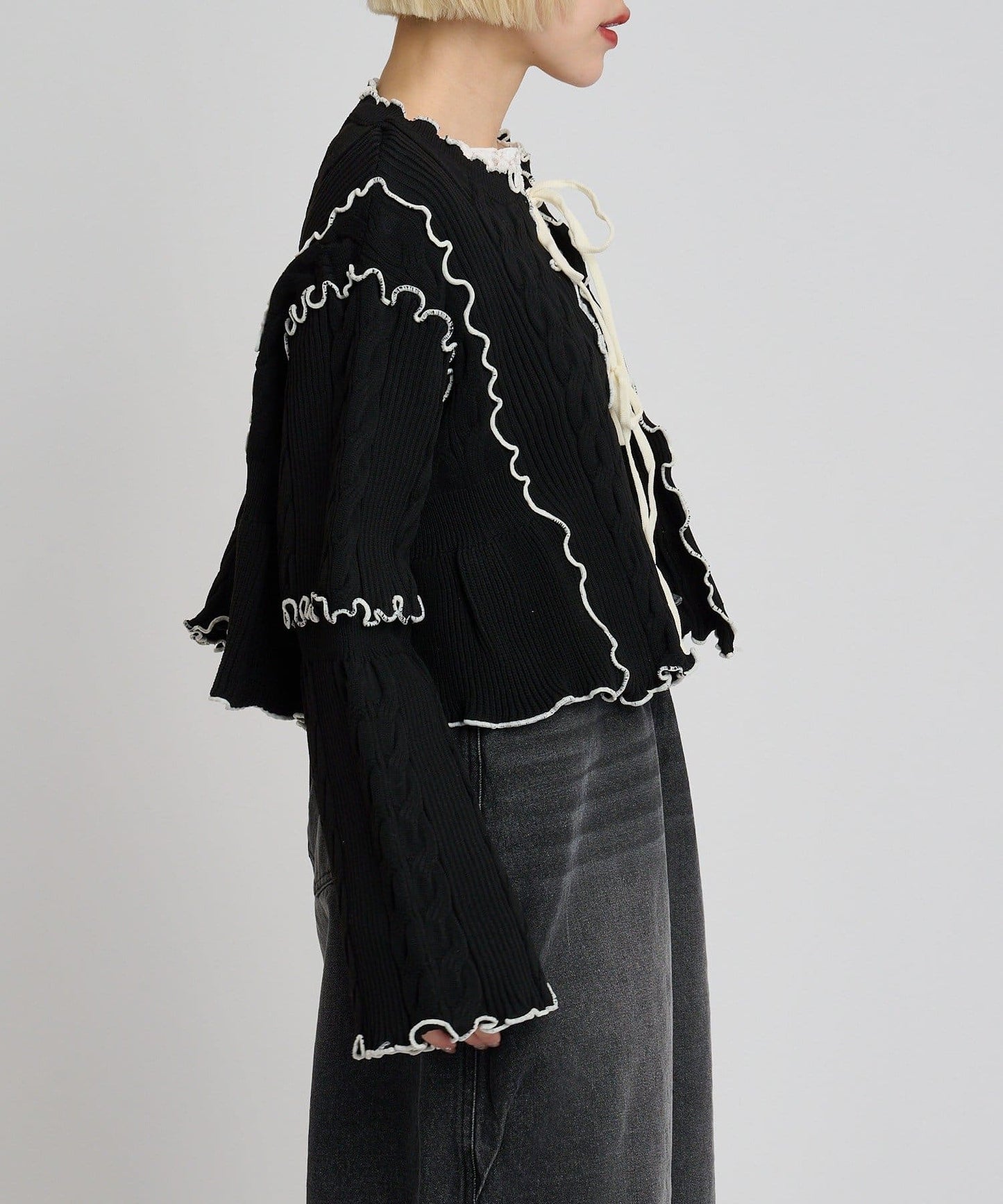 [人氣款2.0 -  材質版型升級] w closet 靚配色針織Cardigan - Image 53